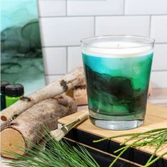 Artistscent - Evergreen Shore - Elizabeth Karlson - Winter Candle Fragrance: Mountain Cypress / Cedarwood / Fir Balsam Forest Breathing, Crisp Air, Candle Flames, Canadian Rockies, Unique Candles, Jar Candle, Glass Containers, Holiday Gift Guide, Beautiful Paintings