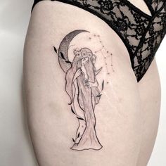 64 Gorgeous Virgo Tattoos with Meaning 2022 Virgo Maiden, Maiden Tattoo, Tarot Tattoo, Aries Tattoo