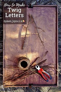 the cover of how to make twig letters by richard s wrenn co uk