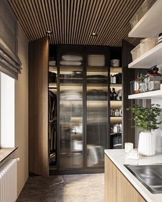 the kitchen is clean and ready to be used for cooking or cleaning up some dishes