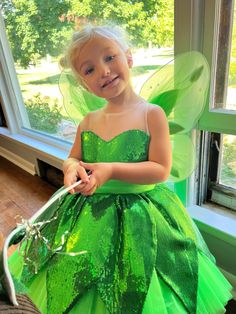 Tinkerbell Baby Costume, Tinkerbell Costume Kids, Girls Tinkerbell Costume, Girls Fairy Dress, Diy Tinkerbell Costume, Tinkerbell Outfit, Tinkerbell Dress, Tinkerbell Costume