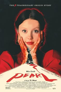 a movie poster with a woman covering her face