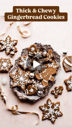 an image of gingerbread cookies on a plate