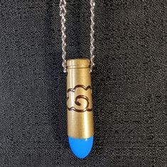 Arcane Jinx Necklace On Silver Chain. 23" Long With A Lobster Clasp. Custom Colors Available To Match Your Cosplay. 3d Printed And Hand Painted. Can Also Be Made With Different String/Chain Options Shown In The Last Pic. If You Would Like A Different One Send Me A Message Before Buying. Weird Jewelry Necklace, Blue Handmade Jewelry For Cosplay, Handmade Blue Jewelry For Cosplay, Jinx Hands, Arcane Merchandise, Jinx Merch, Arcane Jewelry, Arcane Crafts, Arcane Merch