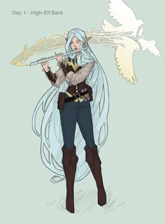 Dnd Bard, Elves Fantasy, High Elf, Arte Sketchbook, Character Creation, Dnd Characters