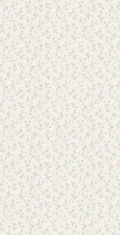 a white wallpaper with pink and green flowers