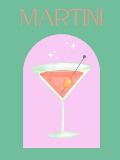 a pink martini with an orange garnish on the rim