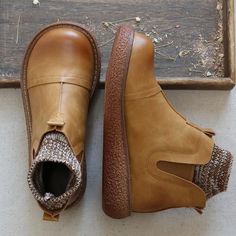 Birkenstock Outfit, Women's Casual Shoes, Boots Heel, Winter Leather Boots, Ankle Shoes, Mode Boho, Shoes Comfortable, Boots Leather, Fur Boots