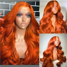 New Never Used Offer Today! Orange Frontal Wig, Black And White Wig, Luxy Hair Extensions, Blonde Ponytail, Black Hair Extensions, Hd Lace Frontal, Hair Brands, Wig Human Hair, Metal Hair Clips