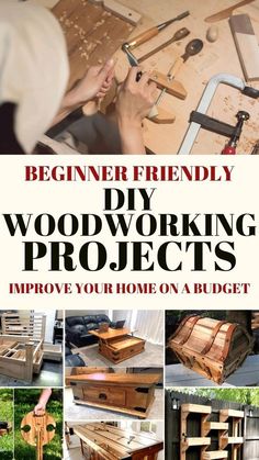 woodworking projects for beginners to make them look like they are being worked on