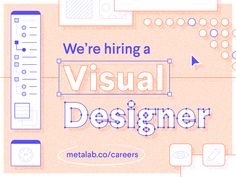 we're hiring a visual designer