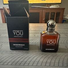 Brand New Rare Hard To Find In The Us. Perfume Stronger With You Absolutely Smell Amazing. For Men Original! Stronger With You Perfume, Stronger With You Absolutely, Men Perfume Collection, Cologne Collection, Men Over 50, Armani Grey, Drip Outfit Men, She Loves You, Smell Amazing