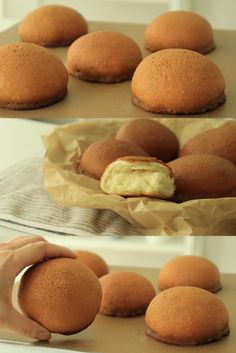 there are several different types of doughnuts on the table