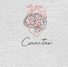 a drawing of a human heart with the word conectap on it