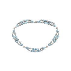 White Gold Necklace 18 K Diamond 1-Round 57-0,07-4/6A Diamond 44- Round 57-0,81-4/6A Topaz 4-Pear-33,61/1A Weight 31,68 gram With a heritage of ancient fine Swiss jewelry traditions, NATKINA is a Geneva based jewellery brand, which creates modern jewellery masterpieces suitable for every day life. It is our honour to create fine jewelry, and it’s for that reason that we choose to only work with high-quality, enduring materials that can almost immediately turn into family heirlooms. From our sele Luxury Fine Jewelry Faceted Necklaces, Luxury Custom Fine Jewelry Necklace, Luxury Fine Jewelry Gemstones With Accent Stones, Luxury Blue Gemstones Fine Jewelry, Luxury Fine Jewelry Necklace With Faceted Beads, Luxury Fine Jewelry Round Necklace, Luxury Fine Jewelry Necklaces For May Birthstone, Luxury Fine Jewelry Beaded Necklace As Gift, Luxury Fine Jewelry Beaded Necklaces As Gift