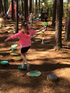 Enchanted Forest Playground, Playground In Forest, Forest Playground, Forest Play, Nature Playground, Natural Play Spaces, Forest Festival, Kids Obstacle Course, Forest Games