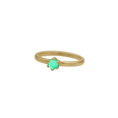 Natural Chrysoprase Round Faceted Stacking Ring. This 4mm natural chrysoprase ring is made for stacking. It is perfect for mothers, couples, sisters, best friends, dog moms, cat moms, or simply just because you love the stone! Genuine Chrysoprase Ethically Sourced Sterling Silver, Solid 10k Gold, or Solid 14k Gold Approximately 0.19 carats total weight Chrysoprase is an affordable alternative May birthstone to emerald. The ancient Greeks, Romans, and Egyptians used the stone to make seals, jewel Starfish Ring, Birthstone Stacking Rings, Chrysoprase Ring, Crescent Moon Ring, Moon And Star Ring, Pink Spinel, Mother Rings, Gold Gifts, Blue Zircon