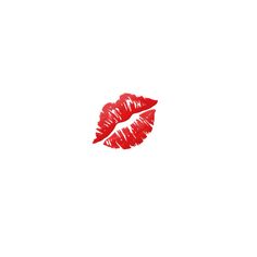 a red lipstick kiss on a white background