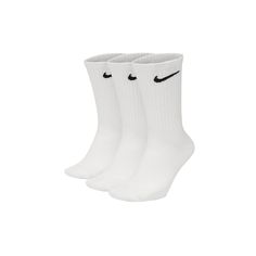 NIKE Neutral Long, Mid, Short Lightweight Quick Dry Training Socks 3 Pairs Fall Support Socks Sport Socks, Sport Shoes, Socks, Train, Nike, Outfit Accessories