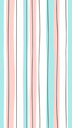 a blue and pink striped wallpaper with vertical stripes