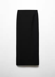 Straight long skirt - Women | Mango USA Mango Clothes, Straight Long Skirt, Long Straight Skirt, Aritzia Skirt, Work Skirts, Long Skirts For Women, Straight Skirt, Work Attire, Skirt Length