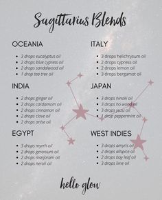 The Best Essential Oils for Sagittarius 6 Diffuser Blends Anise Diffuser Blends, Sagittarius Essential Oil Blend, Essential Oils Blends