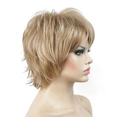 Category:Synthetic Wig; Gender:Women's; Wig Type:Natural Wigs; Occasion:Birthday,Vacation,Party / Evening,Daily Wear; Age Group:Adults; Color Shade:Natural Black,Gray,Brown,Blonde,Dark Brown,Ombre; Hair Material:Synthetic Hair; Cap Construction:Machine Made; Texture:Curly; Length:Short; Features:Fluffy,Comfortable,Fashion,Easy to Carry,Soft; Heat Resistant:Yes; Listing Date:04/04/2023; Cap Circumference:; Front to Back:; Nape of Neck:; Side to Side Across Forehead:; Side to Side Over Top:; Templ