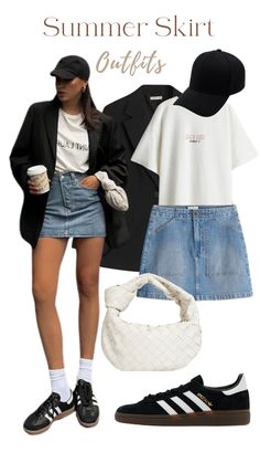 Adidas Samba Outfit, Samba Outfit, Denim Skirt Outfits, Everyday Fashion Outfits, Ootd Inspo, Inspo Outfit, Fall Fashion Outfits, Classic Outfits, Adidas Samba