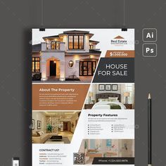 a house for sale flyer template