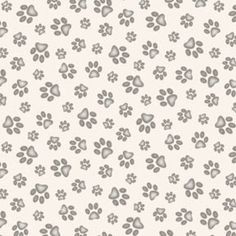 a white and gray dog paw print background