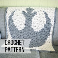 a crocheted pillow with the words crochet pattern on it and an image of