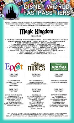 an advertisement for the disney world fastpasser's magic kingdom event, which is being