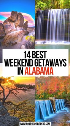 14 Best Weekend Getaways In Alabama Weekend Getaway Ideas, Best Weekend Trips, Alabama Vacation, Southern Travel, Alabama Travel, North America Travel Destinations, Best Weekend Getaways, Dream Property