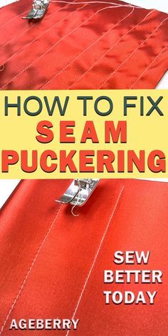 how to fix steam puckering sew better today