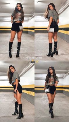 Becky G Concert Outfit Ideas, Carol G Concert Outfit, Becky G Outfits Concert Ideas, Caifanes Concert Outfit, Black Skirt Outfit Concert, Russ Concert Outfit Ideas, Aventura Outfit Concert, Nickel Back Concert Outfit, Badbunny Concert Outfits