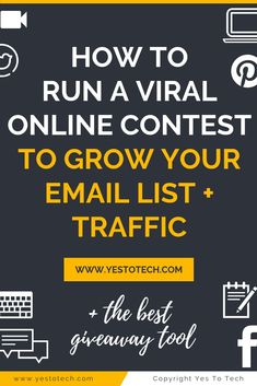 how to run a virtual online contest to grow your email list and traffic