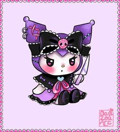 Sanrio Style, Kawaii Punk, Hello Kitty Themes, Kitty Images, Cute Kawaii Animals, Witchy Wallpaper, Wallpaper Halloween, Comic Style Art