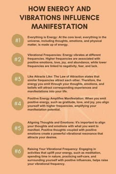 Manifesting Good Energy, Vibrational Energy Chart, Law Of Energy, Manifestation Frequencies, Attracting Energy, Manifest Energy, Attraction Energy, Energy Attraction, Vibrations Energy