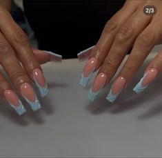 Sculpture Nails, Light Blue Nails Square, Sculptured Nails, Makeup Nails Designs, Lilac Nails, Tapered Square Nails, Purple Acrylic Nails, White Acrylic Nails