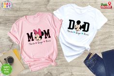 Mini Mouse Birthday Decoration, Mini Mouse Birthday Decorations, Minnie Mouse Birthday Shirts, Disney Birthday Shirts, Mom And Dad Shirts, Disney Family Shirt, New Mom Shirt, 21st Birthday Photoshoot, Minnie Mouse Shirts