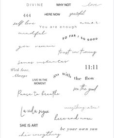 some handwriting that is written on paper with writing in black ink and white ink,