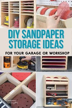 diy sandpaper storage ideas for your garage or workshop