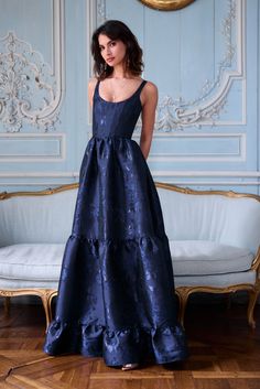 The Avery Dress in Navy Baroque Floral Patterned Blue Bridesmaid Dresses, Navy Winter Bridesmaid Dresses, Navy Blue Ball Dress, Navy Bridesmaid Dresses With Groomsmen, Navy Blue Wedding Dresses, Navy Blue Formal Dresses, Corset Dress Formal, Corset Formal Dress, Off The Shoulder Formal Dress