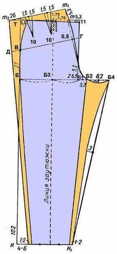 a blue and yellow piece of paper with measurements for the bottom part of it,