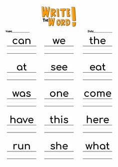 worksheet for beginning and ending the words in this word workbook, which includes two