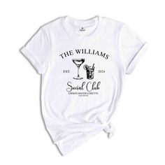 a white t - shirt with the words, the williams's special club on it