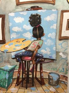 (3) Frank Morrison Art Painting Love, Frank Morrison Art, Children Painting, Black Art Painting, Black Children, Black Art, Art Painting, Hair