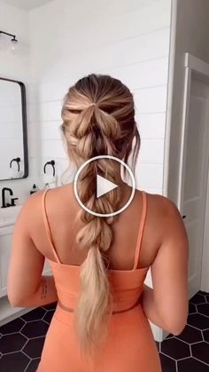 Beach Ponytail, Long Hair Summer, Braids Tutorial, Hairstyle Easy, Pool Hairstyle Ideas