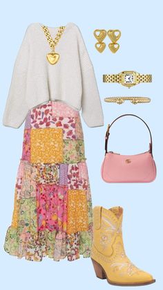 💐💐 #outfitinspo #beauty #vibes #fitinspo #outfit #outfitideas #ideas #cute #pink #yellow #colorful #summer #spring #floral #purple Beauty Vibes, Cute Modest Outfits, Cute Everyday Outfits, 가을 패션, Lookbook Outfits, Look Chic, Spring Floral, Outfits Casuales, Modest Outfits