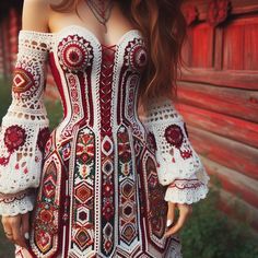 Italian Traditional Dress, Fantasy Dresses, Crazy Outfits, Crochet Clothes Patterns, Rave Wear, Boho Chic Fashion, Barbie Fashion